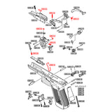 Guarder Enhanced Frame Spring Set for Marui G17 Gen.5 MOS GBB ( GLK-520 )