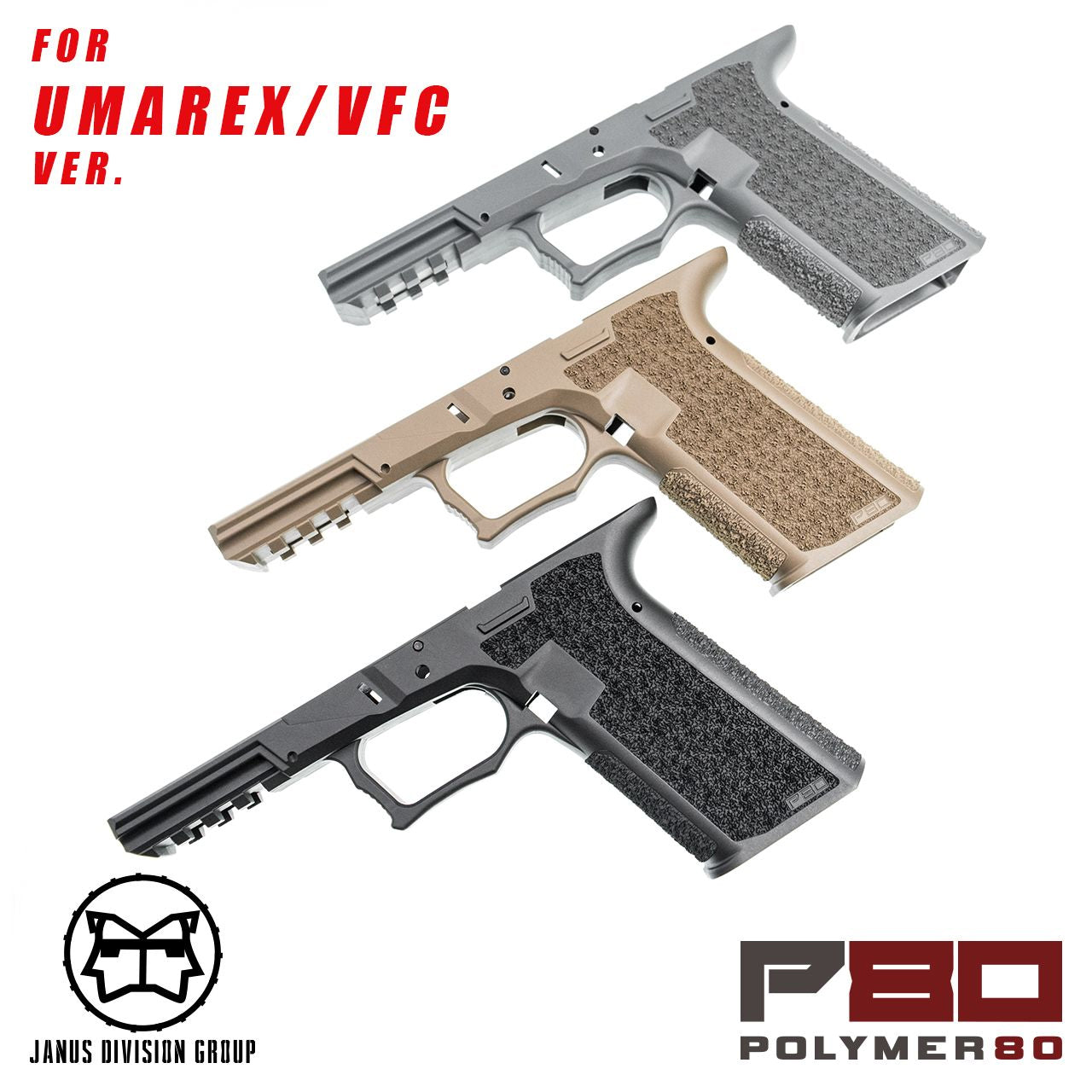 JDG Polymer80 P80 PF940V2 Frame for Umarex / VFC G17 Gen.3 – 18 Airsoft