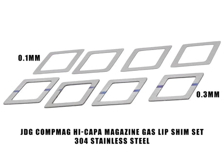 JDG Gas Route Bucking Shim Set ( 0.1 / 0.3mm ) for Marui Hi-Capa Magazine ( JDG0201 )
