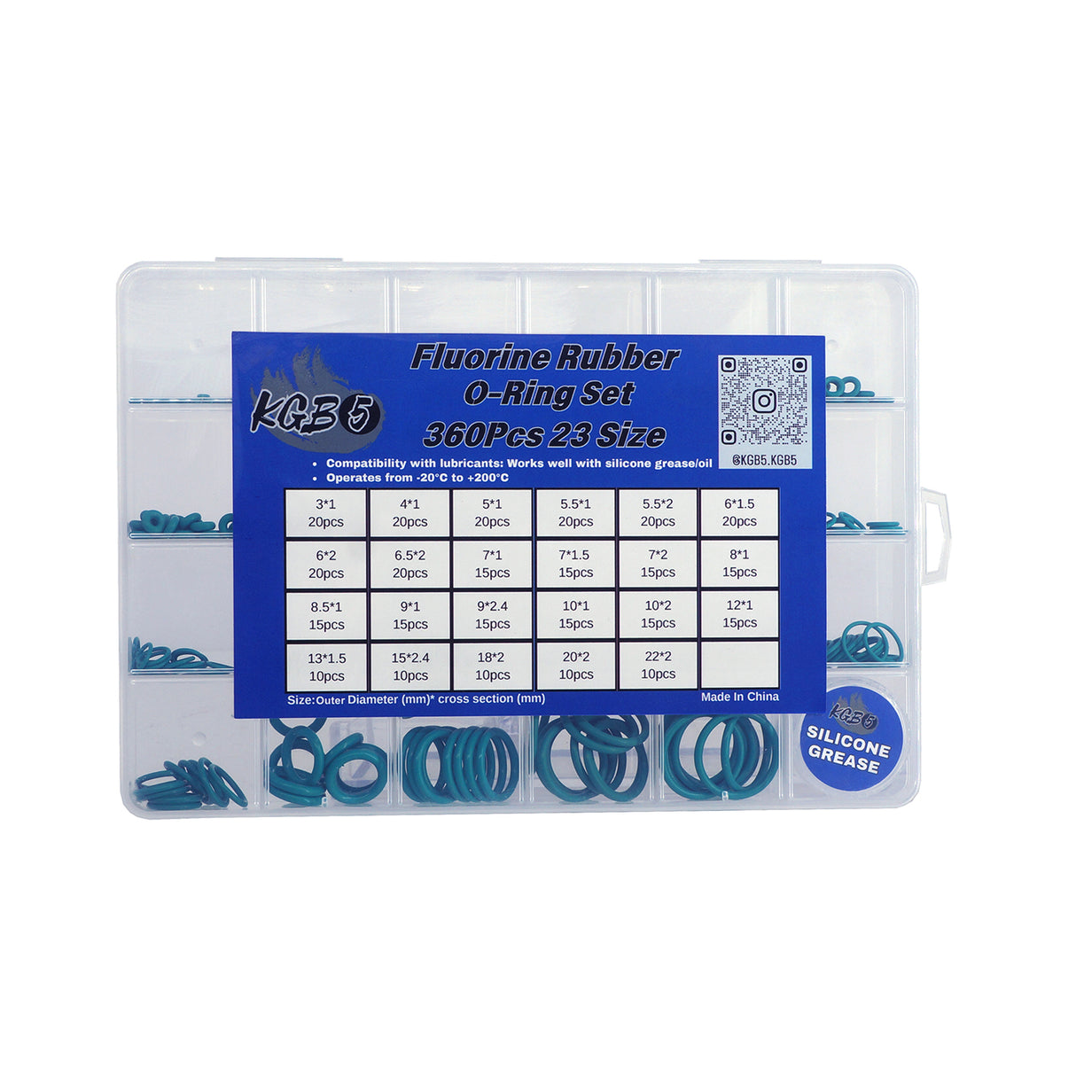 KGB5 23 Size FKM O-Ring Box Set ( KGB-FOR-SET )