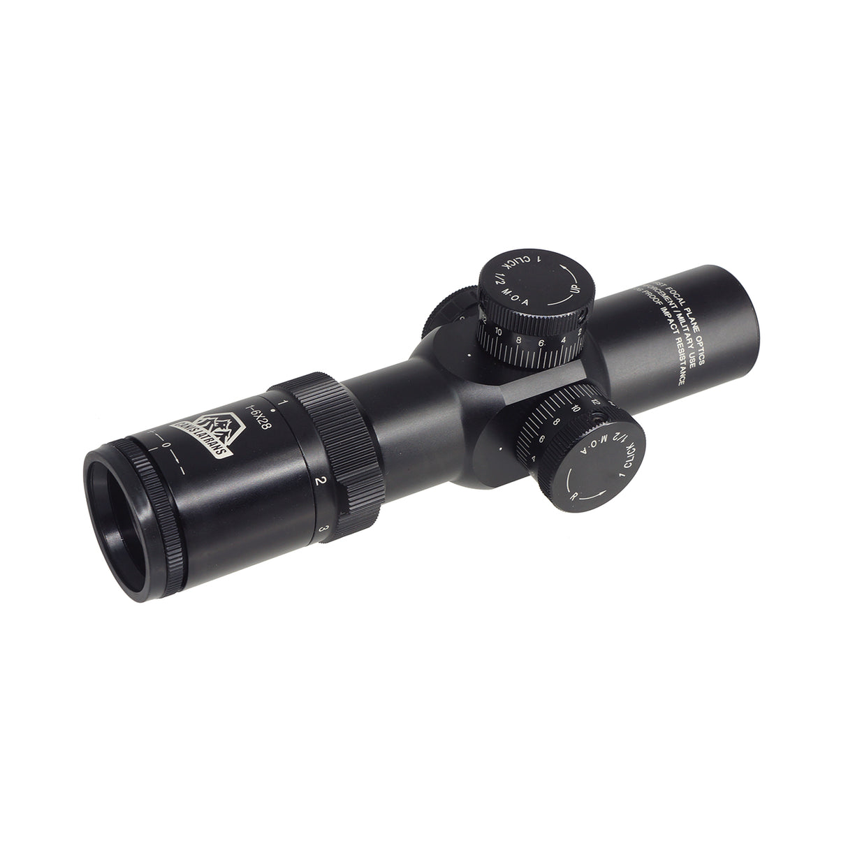 MIC Canis Latrans 1-6X28 IRF Rifle Scope BK