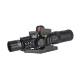 MIC Canis Latrans 1-4X24 IRF Rifle Scope w/ Dot Sight