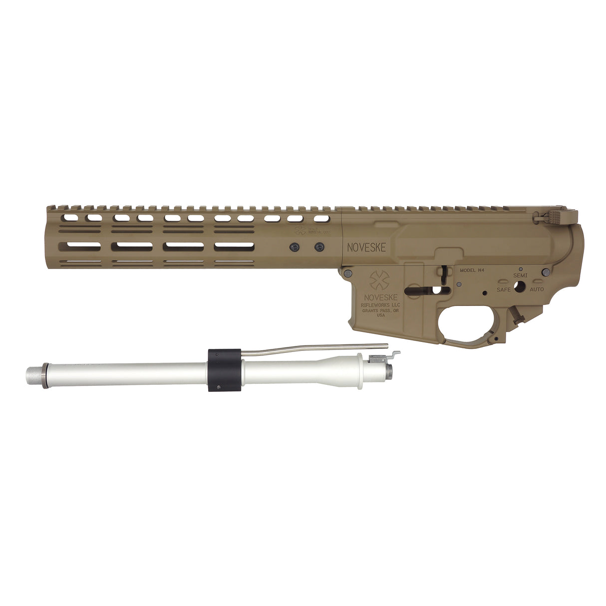 CYMA CGS Noveske N4 GBB Receiver NSR9 Rail Set for Marui MWS ( NOV-RS-0001-FDE )