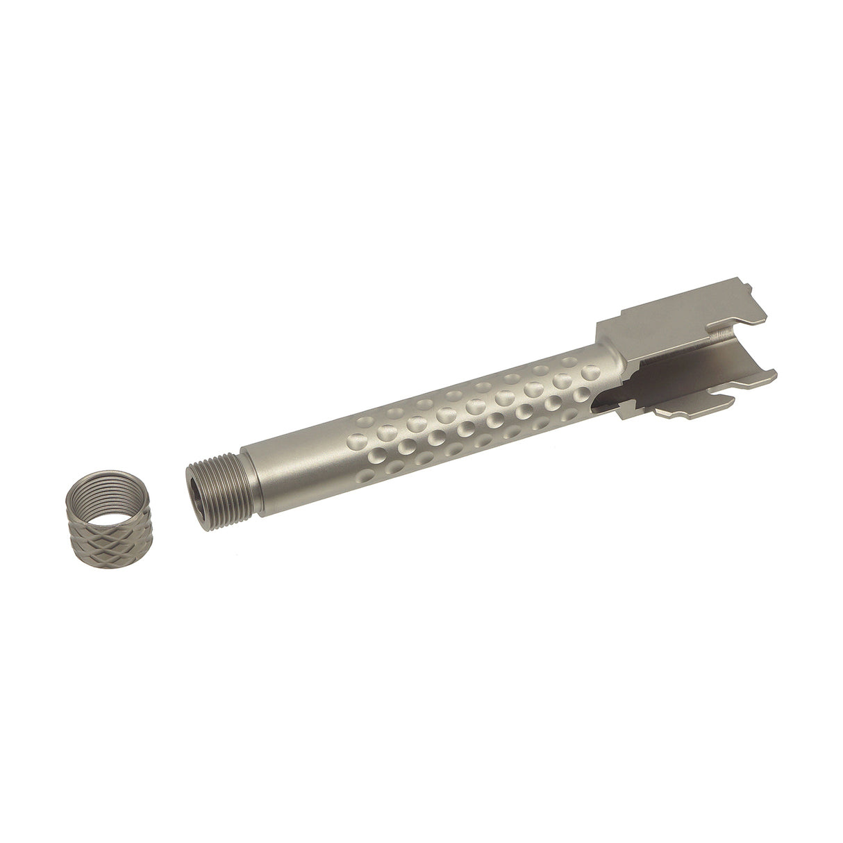 PTS ZEV CNC Stainless Steel Thread Outer Barrel for G17 GBB ( CB037490407 )