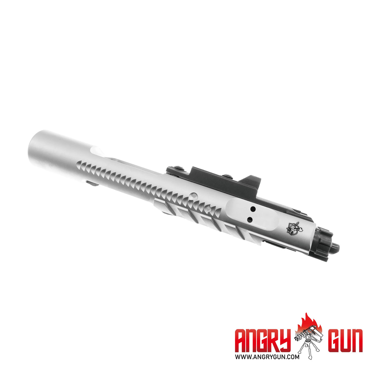 Angry Gun KAC Steel Chrome Sand Cutter Bolt Carrier w/MPA Nozzle for Marui MWS M4 GBB