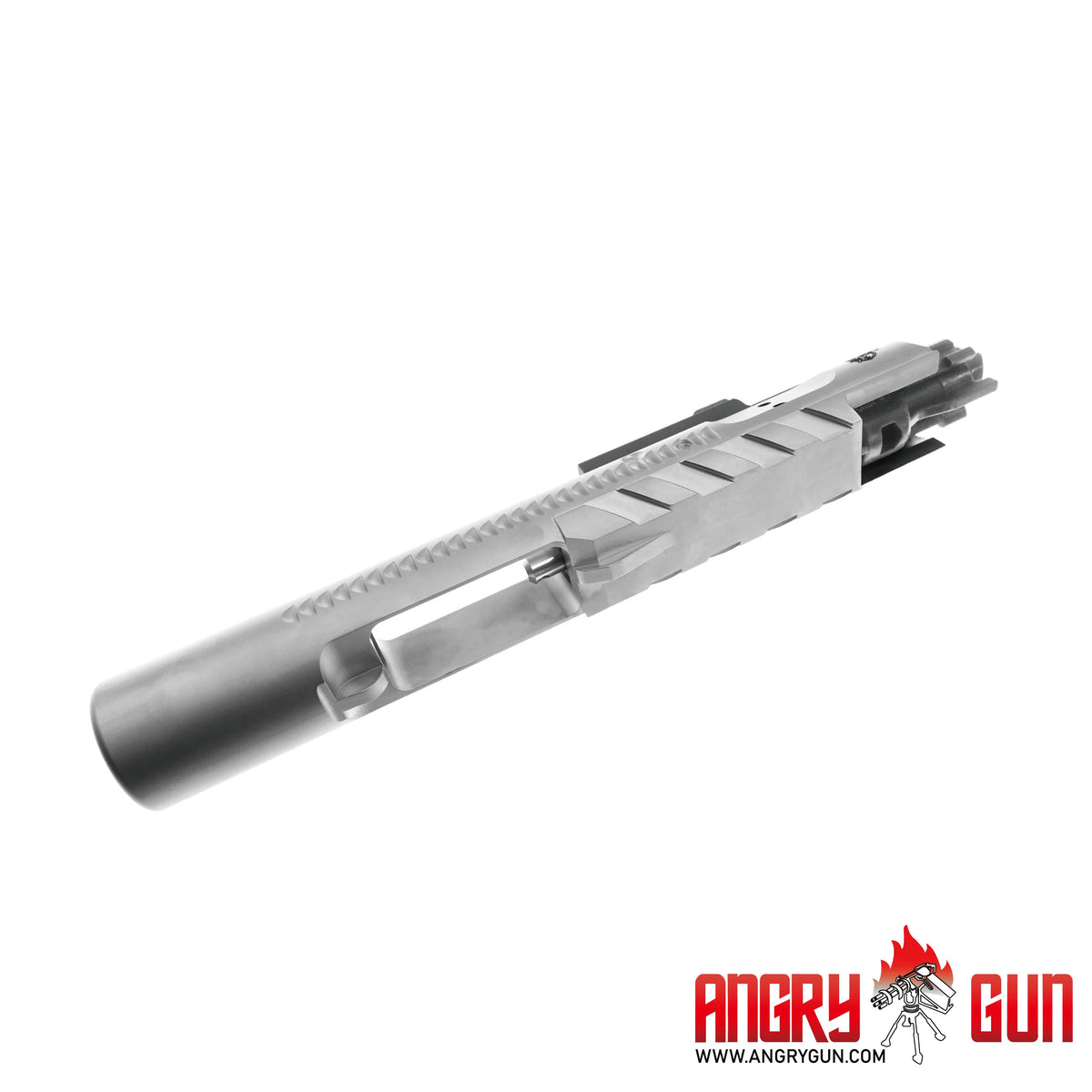 Angry Gun KAC Steel Chrome Sand Cutter Bolt Carrier w/MPA Nozzle for Marui MWS M4 GBB