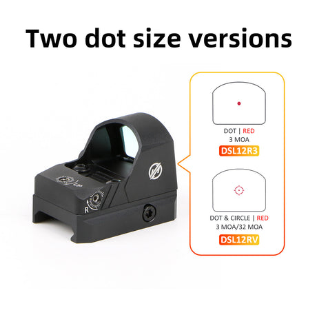 NUTREK EDGE 1x24x17 Reflex Sight 3MOA Dot ( DSL12R3 )