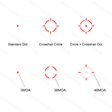 Vector Optics Frenzy-X 1x19x26 MRS Gen2 Solar Power Multi-Reticle Dot Sight ( SCRD-SM64 )